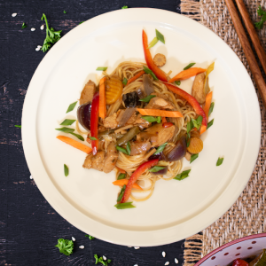 Kurczak sweet chilli , pilaw ryżowy, kapusta biała