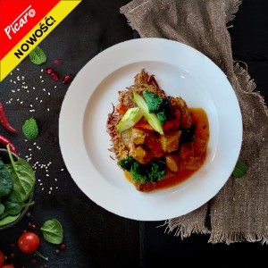 Kotlet ziemniaczany /sos czosnkowy